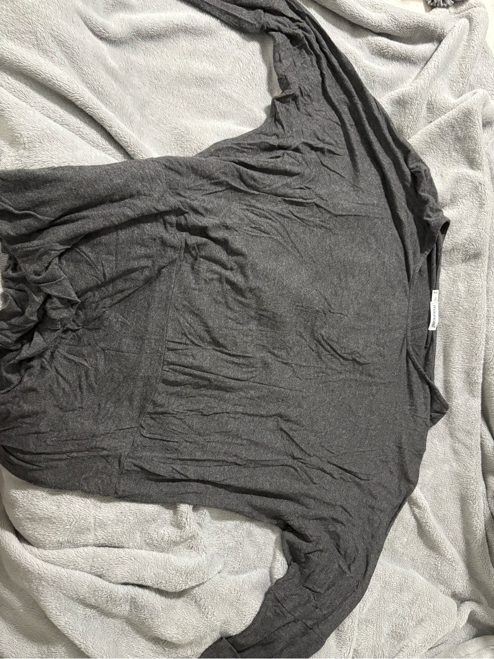 Maurices Dark Gray Long Sleeve Dolman Top